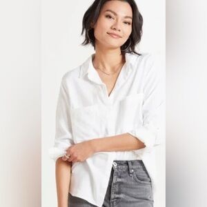 Cloth & Stone Classic 2 Pocket White button down